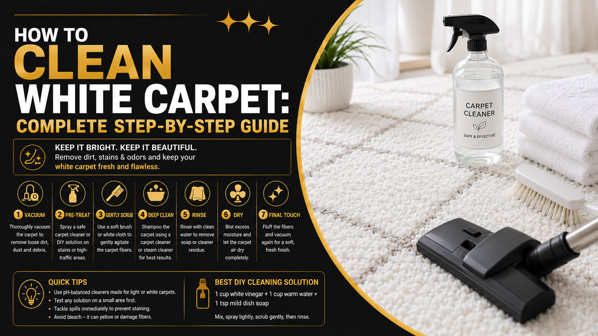 How to Clean White Carpet: