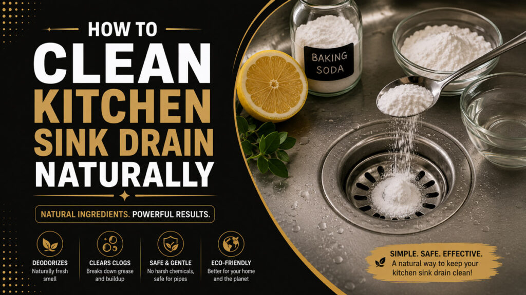 How to Clean a Kitchen Sink Drain Naturally