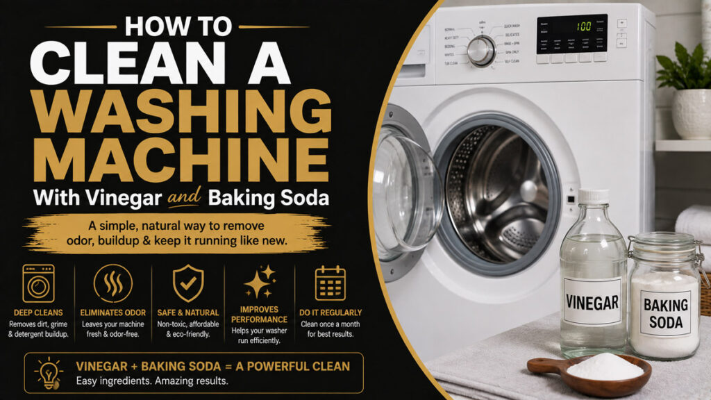 How to Clean a Washing Machine with Vinegar and Baking Soda