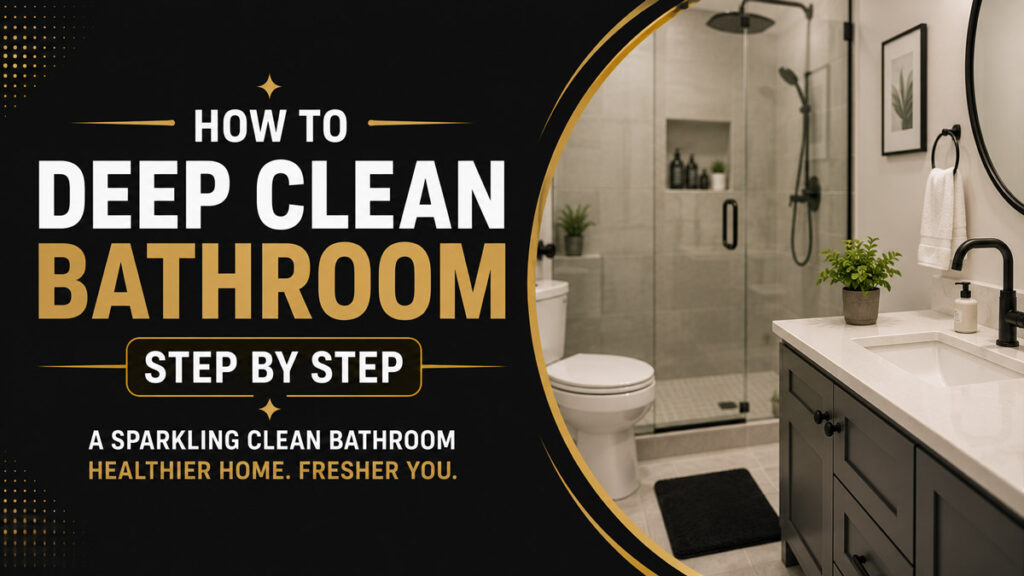 How to Deep Clean a Bathroom Step by Step