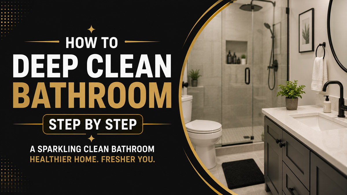 How to Deep Clean a Bathroom Step by Step
