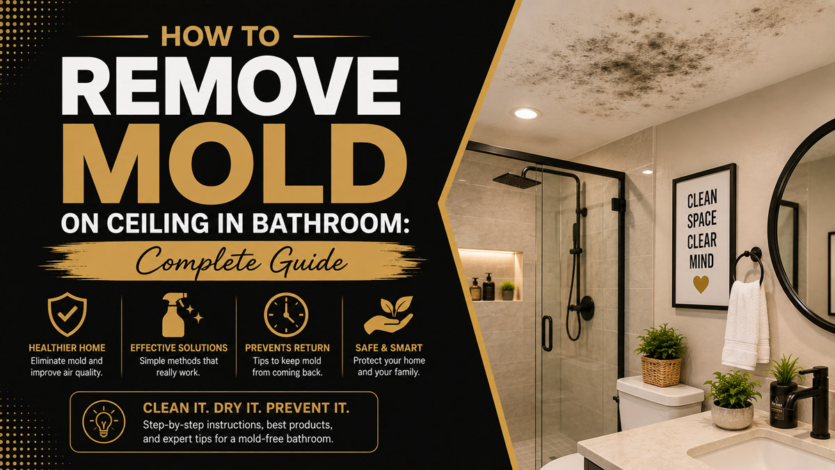 How to Remove Mold on Ceiling in Bathroom