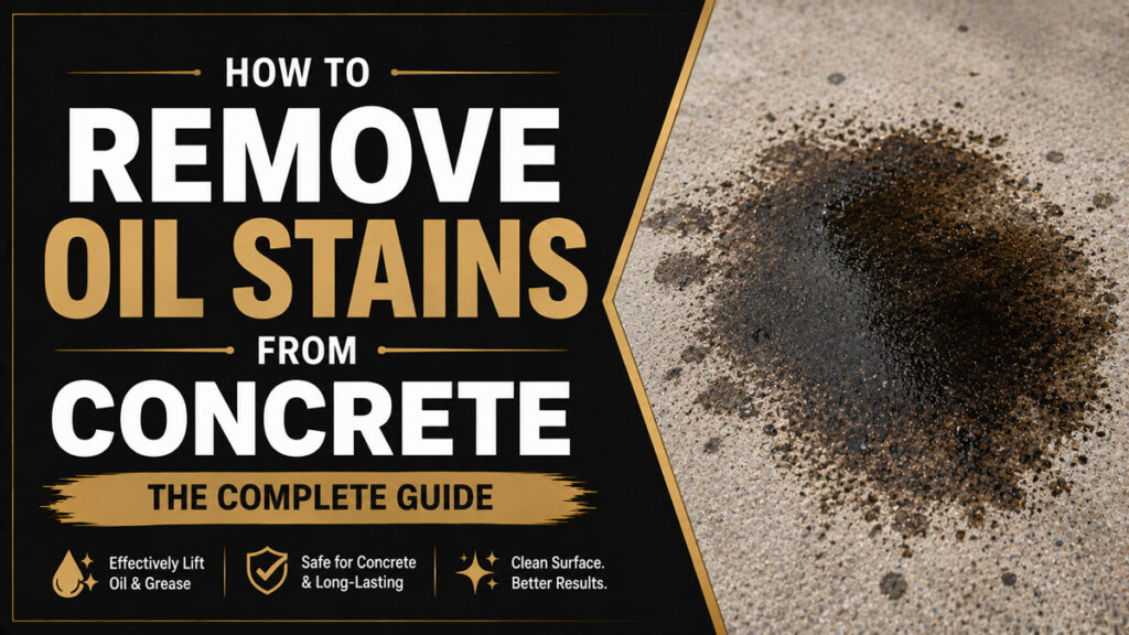 How to Remove Oil Stains from Concrete