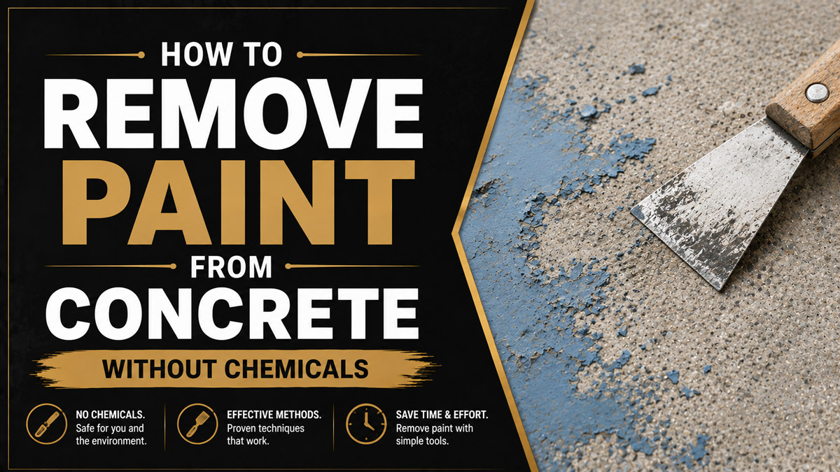 How to Remove Paint From Concrete Without Chemicals