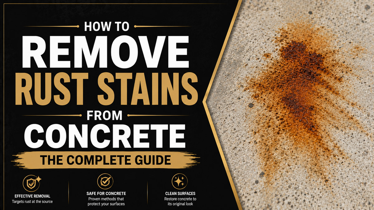 How to Remove Rust Stains from Concrete