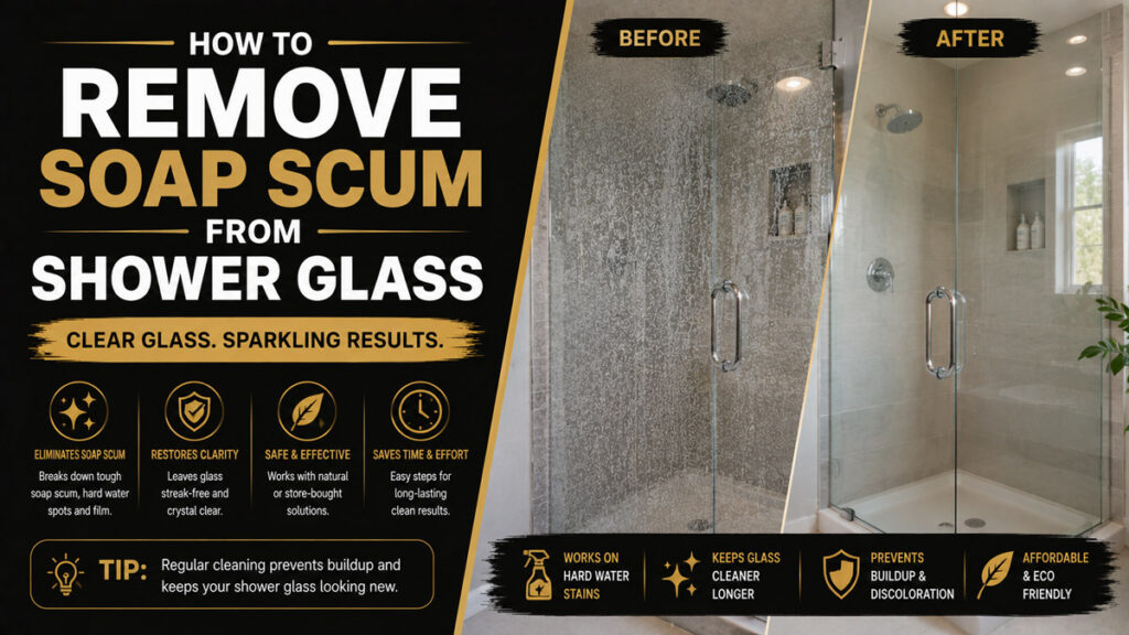 How to Remove Soap Scum from Shower Glass