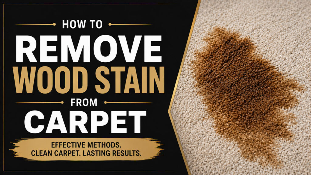 How to Remove Wood Stain from Carpet