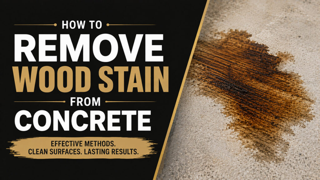 How to Remove Wood Stain from Concrete
