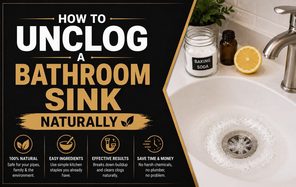 How to Unclog a Bathroom Sink Naturally