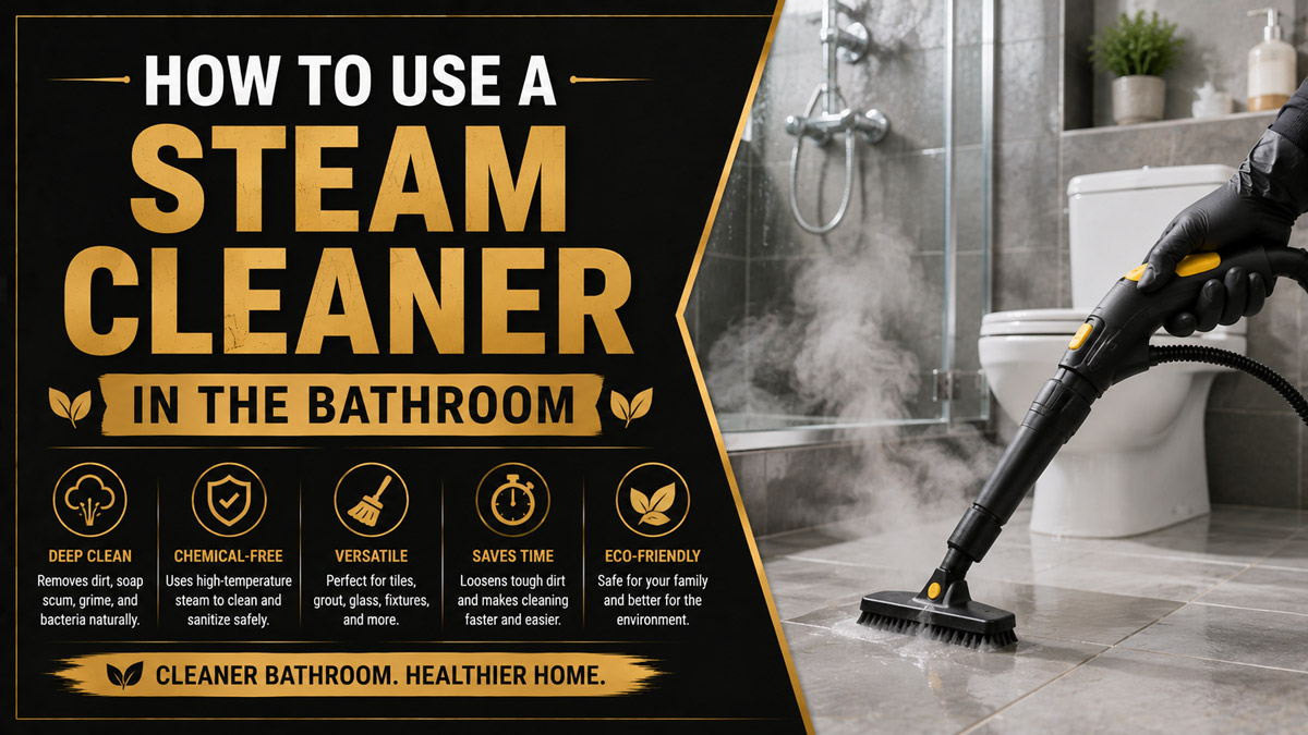 How to Use a Steam Cleaner in the Bathroom