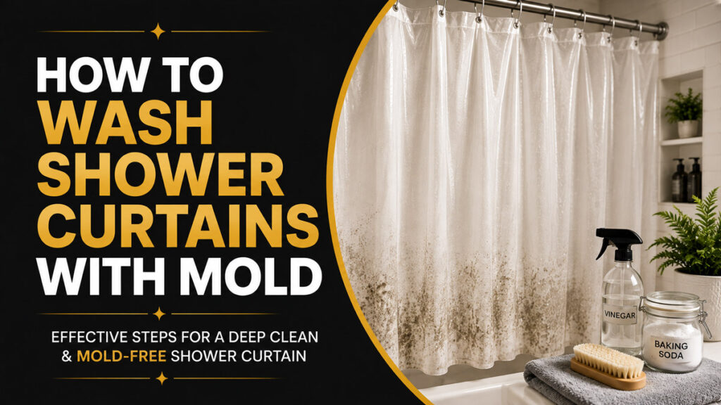 How to Wash Shower Curtains with Mold
