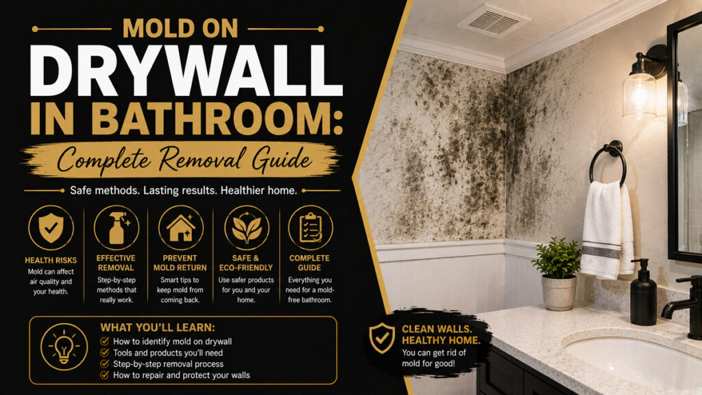 Mold on Drywall in Bathroom
