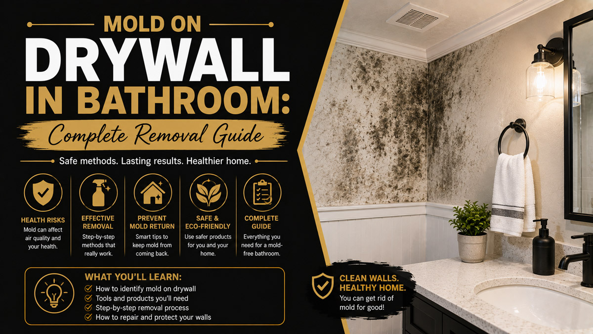 Mold on Drywall in Bathroom