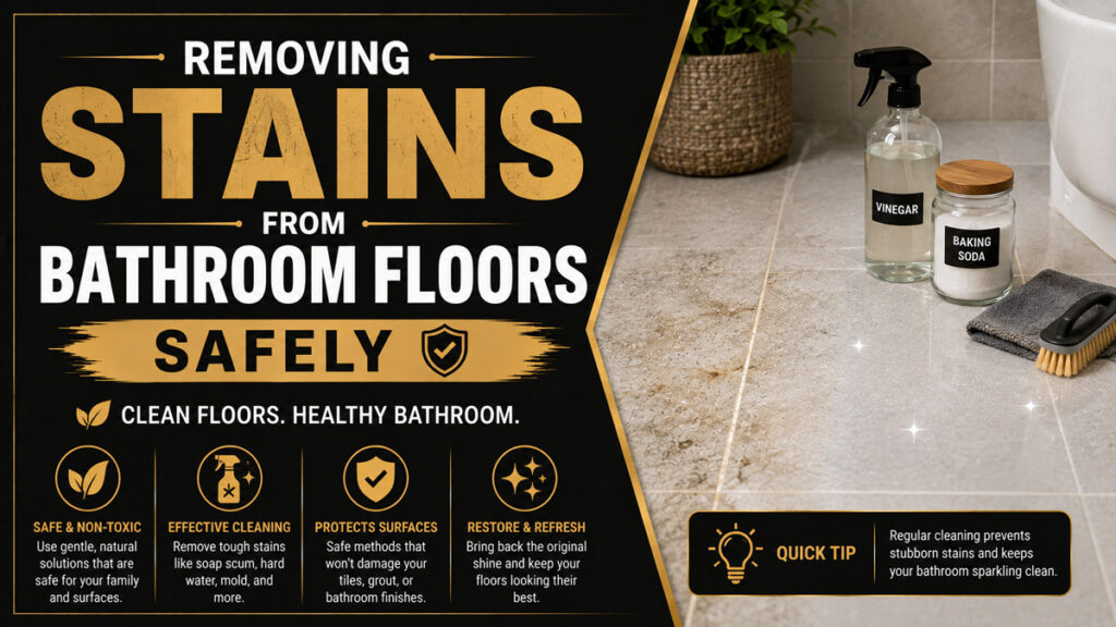 Removing Stains From Bathroom Floors Safely