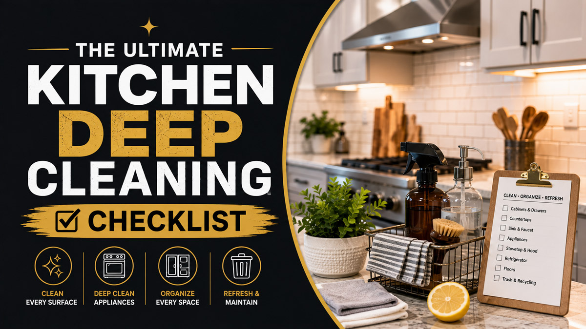 The Ultimate Kitchen Deep Cleaning Checklist