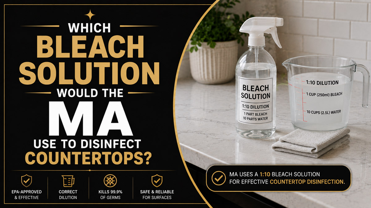 Which Bleach Solution Would the MA Use to Disinfect Countertops