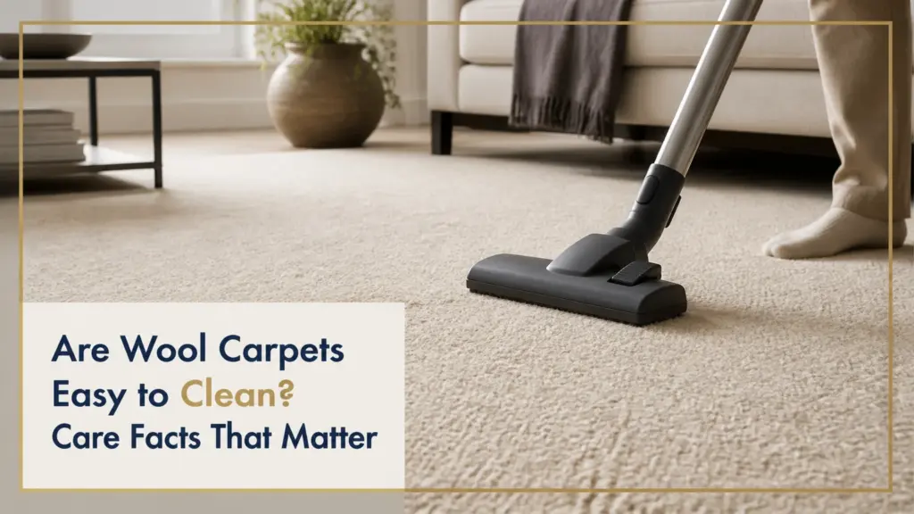 are wool carpets easy to clean