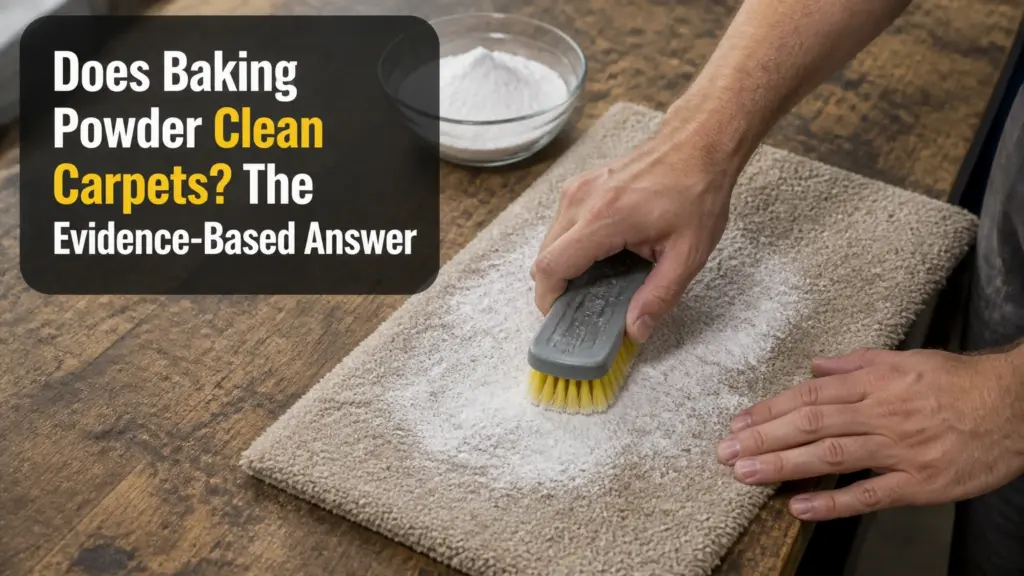 does baking powder clean carpets