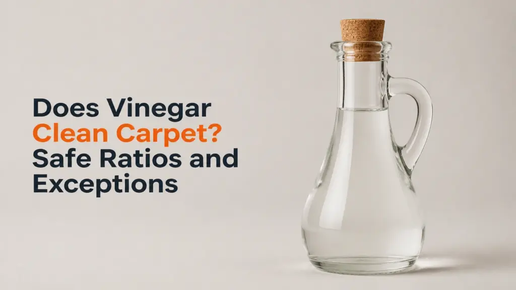 does vinegar clean carpet safe ratios and exceptions