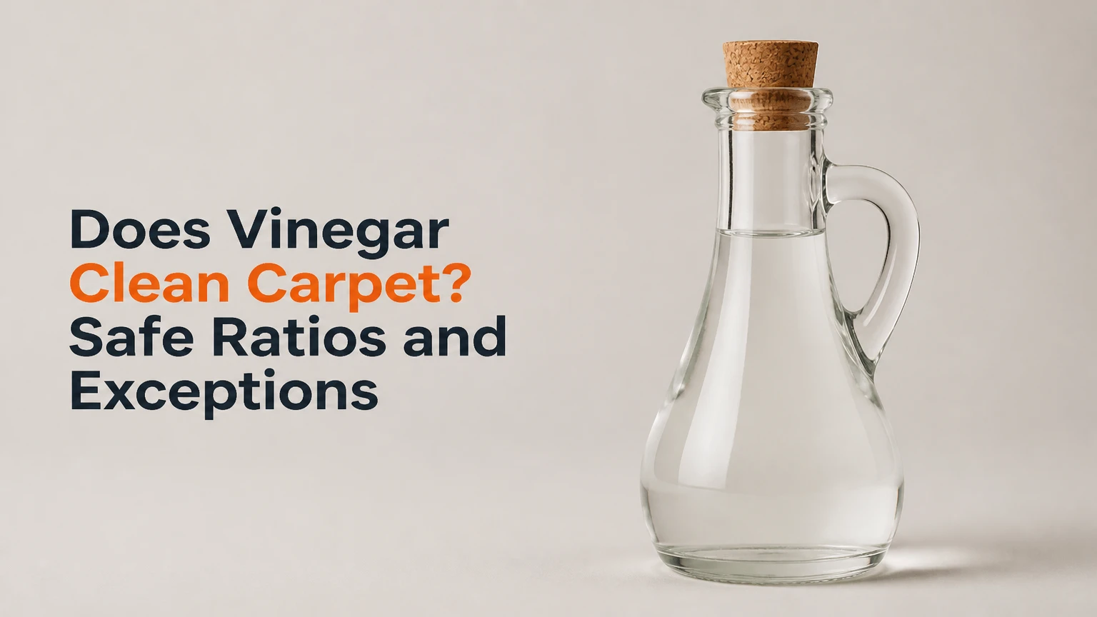 does vinegar clean carpet safe ratios and exceptions