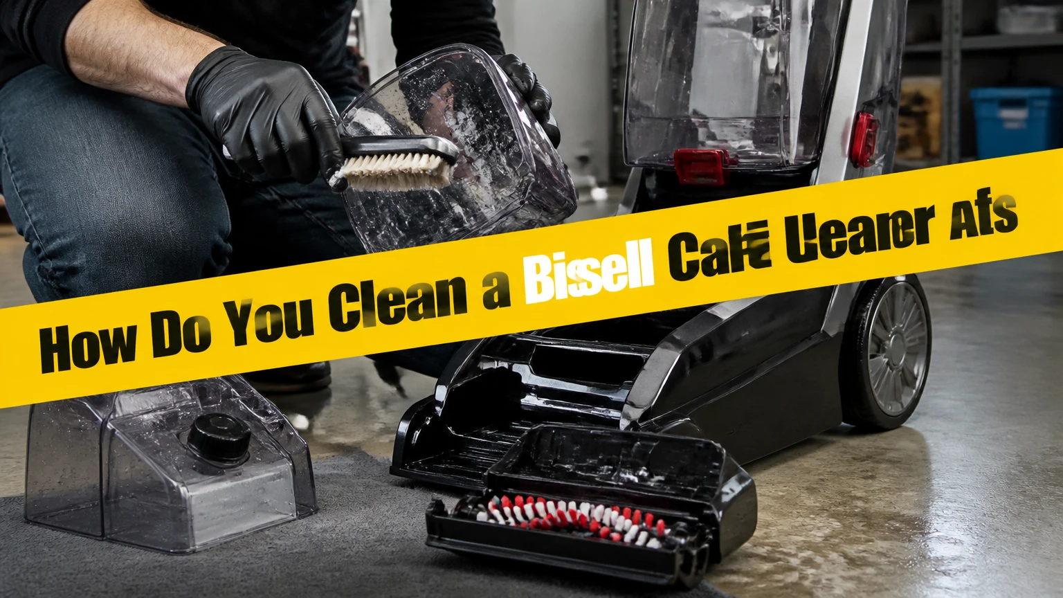 how do you clean a bissell carpet cleaner
