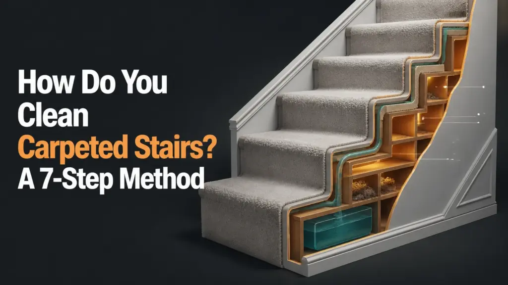 how do you clean carpeted stairs