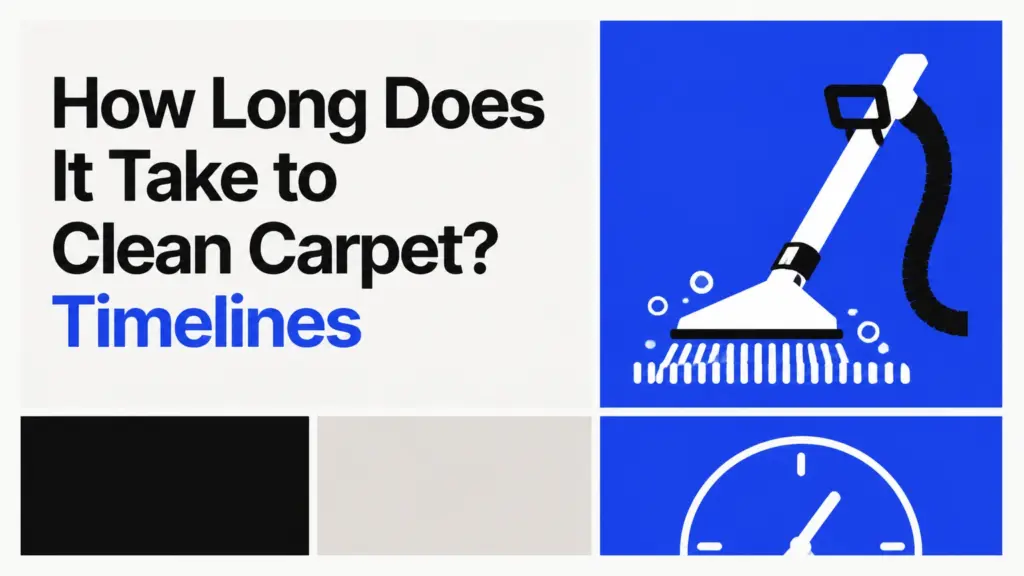 how long does it take to clean carpet