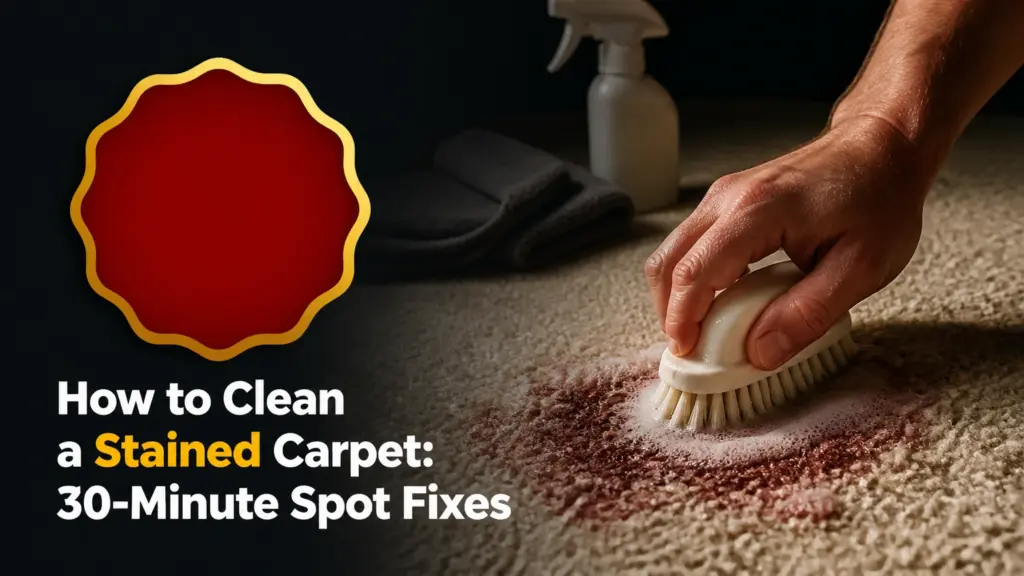 how to clean a stained carpet