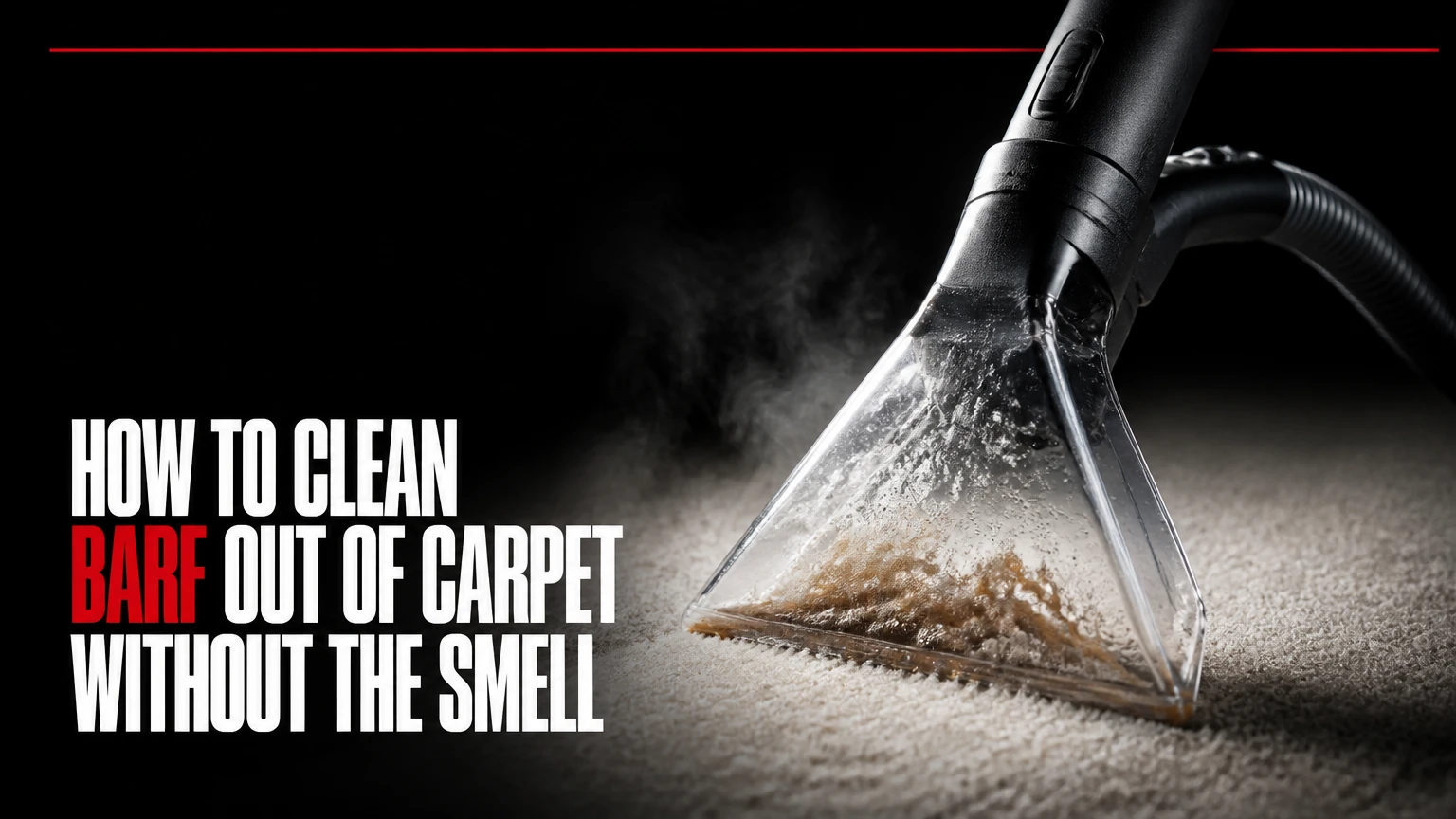 how to clean barf out of carpet