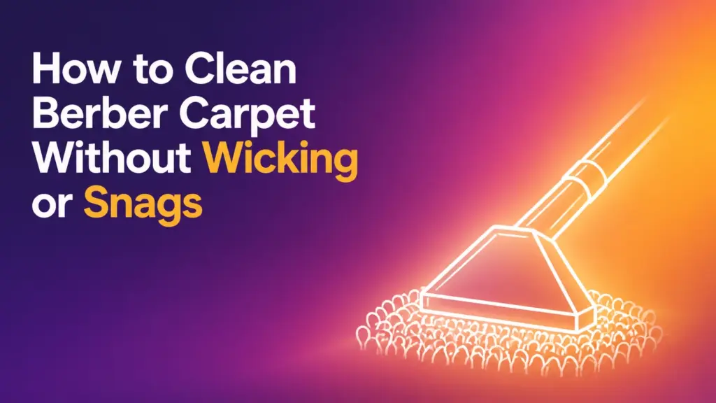 how to clean berber carpet without wicking or snags
