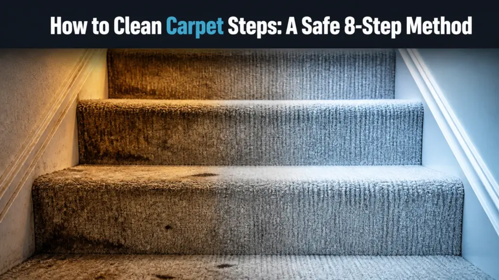 how to clean carpet steps