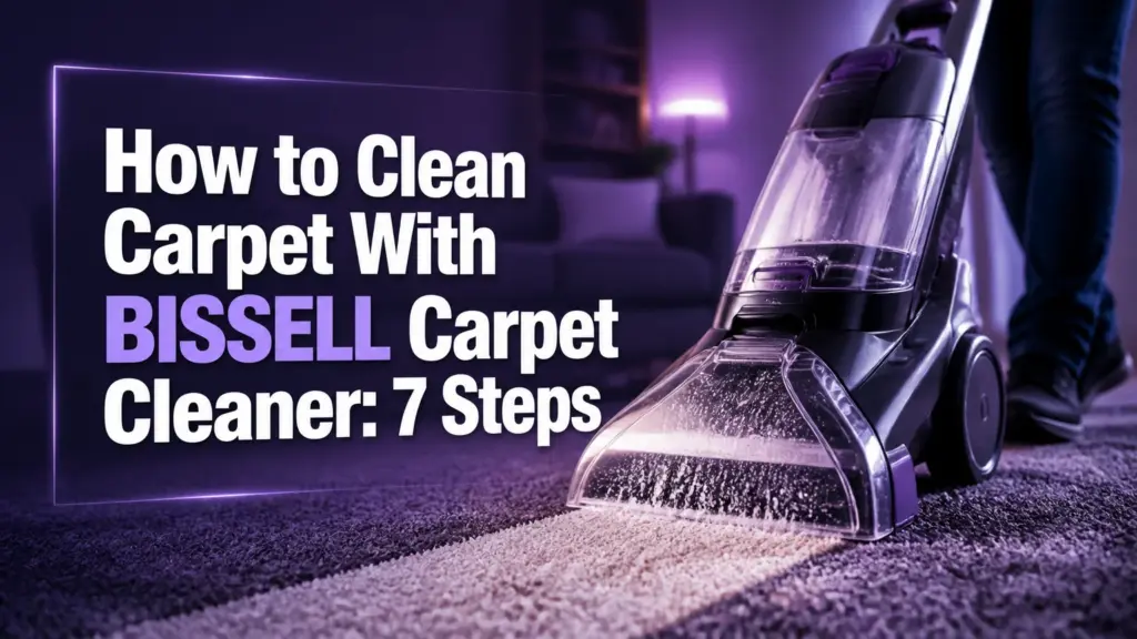 how to clean carpet with bissell carpet cleaner