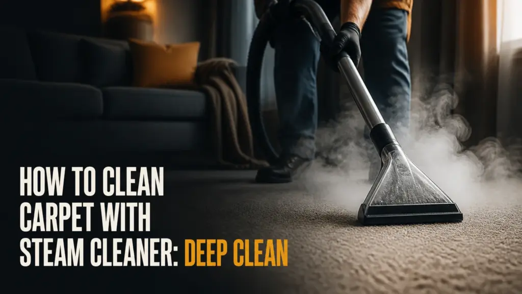 how to clean carpet with steam cleaner