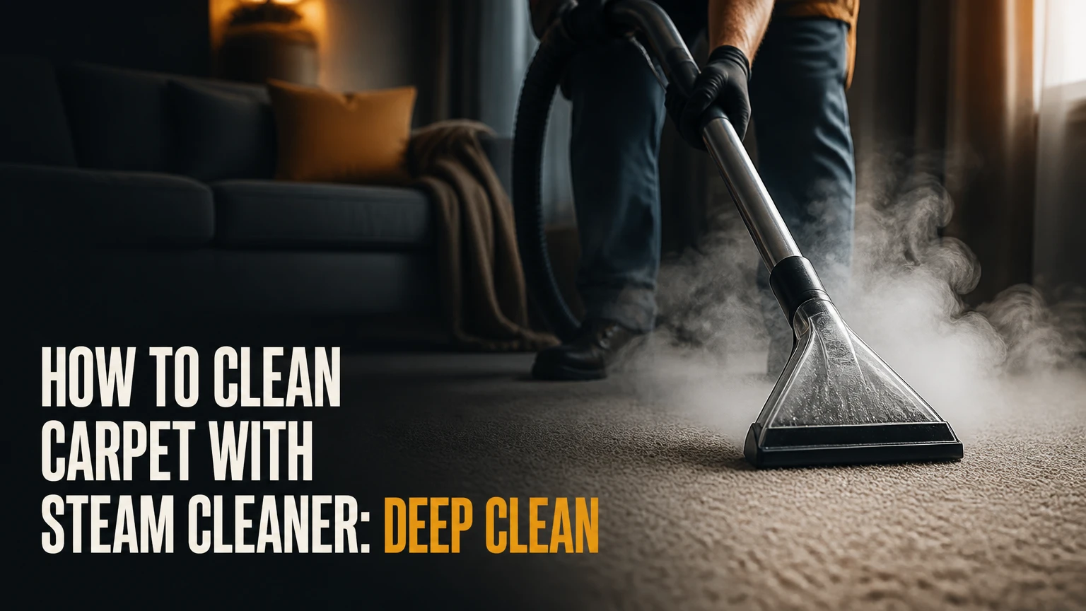 how to clean carpet with steam cleaner