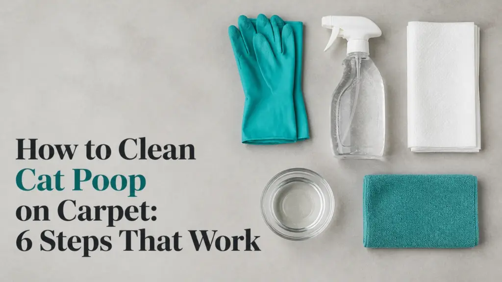 how to clean cat poop on carpet