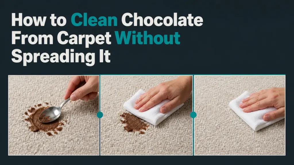 how to clean chocolate from carpet