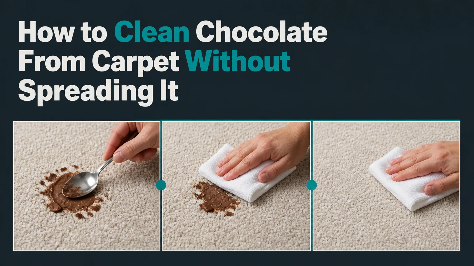 how to clean chocolate from carpet