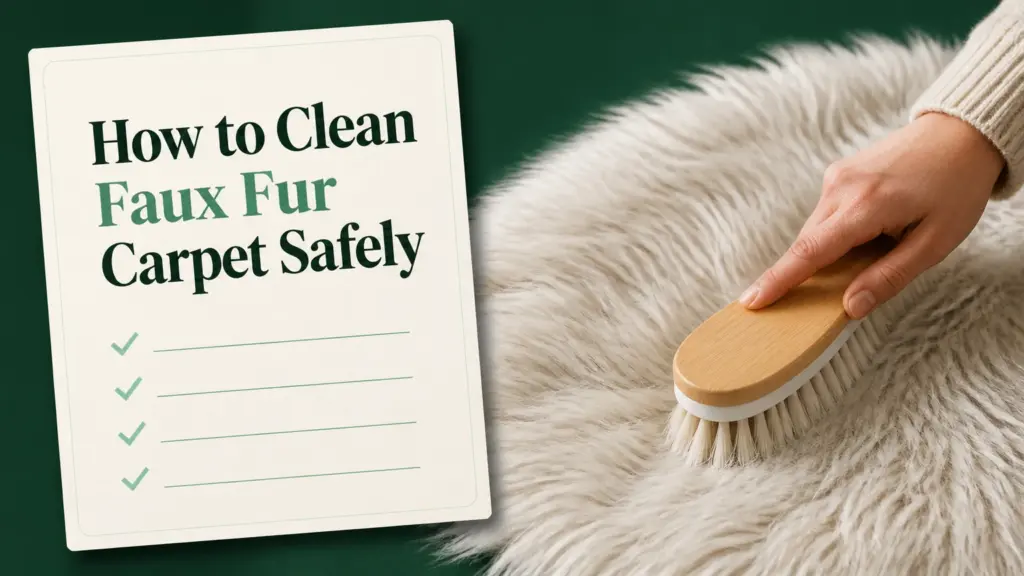 how to clean faux fur carpet