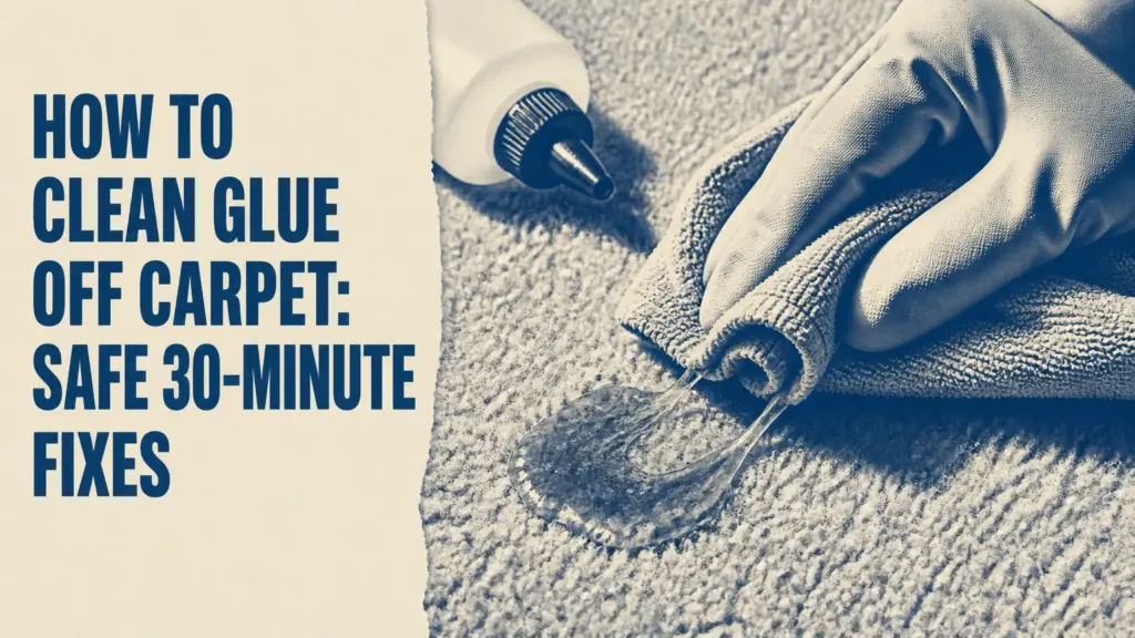 how to clean glue off carpet