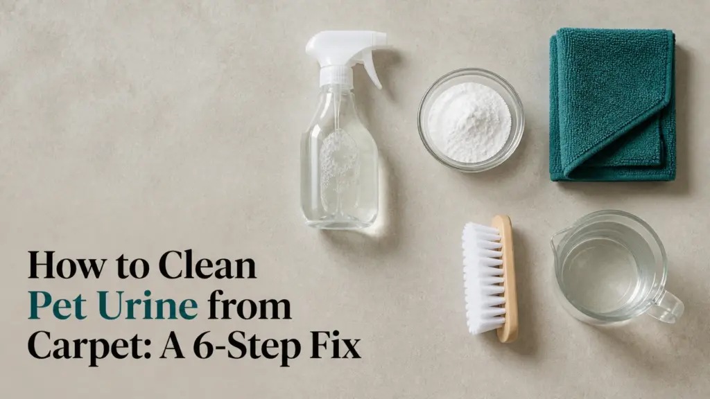 how to clean pet urine from carpet