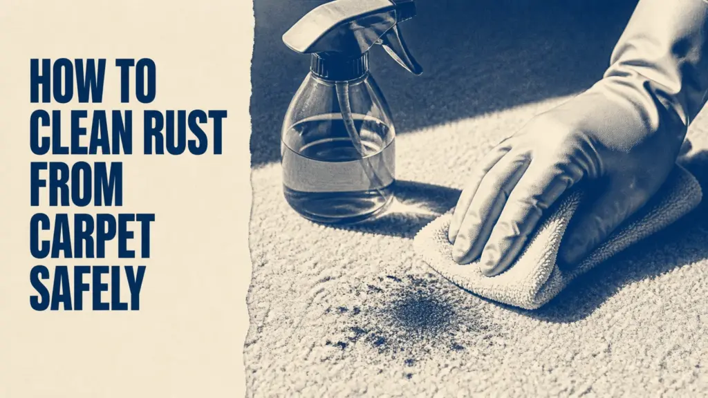 how to clean rust from carpet