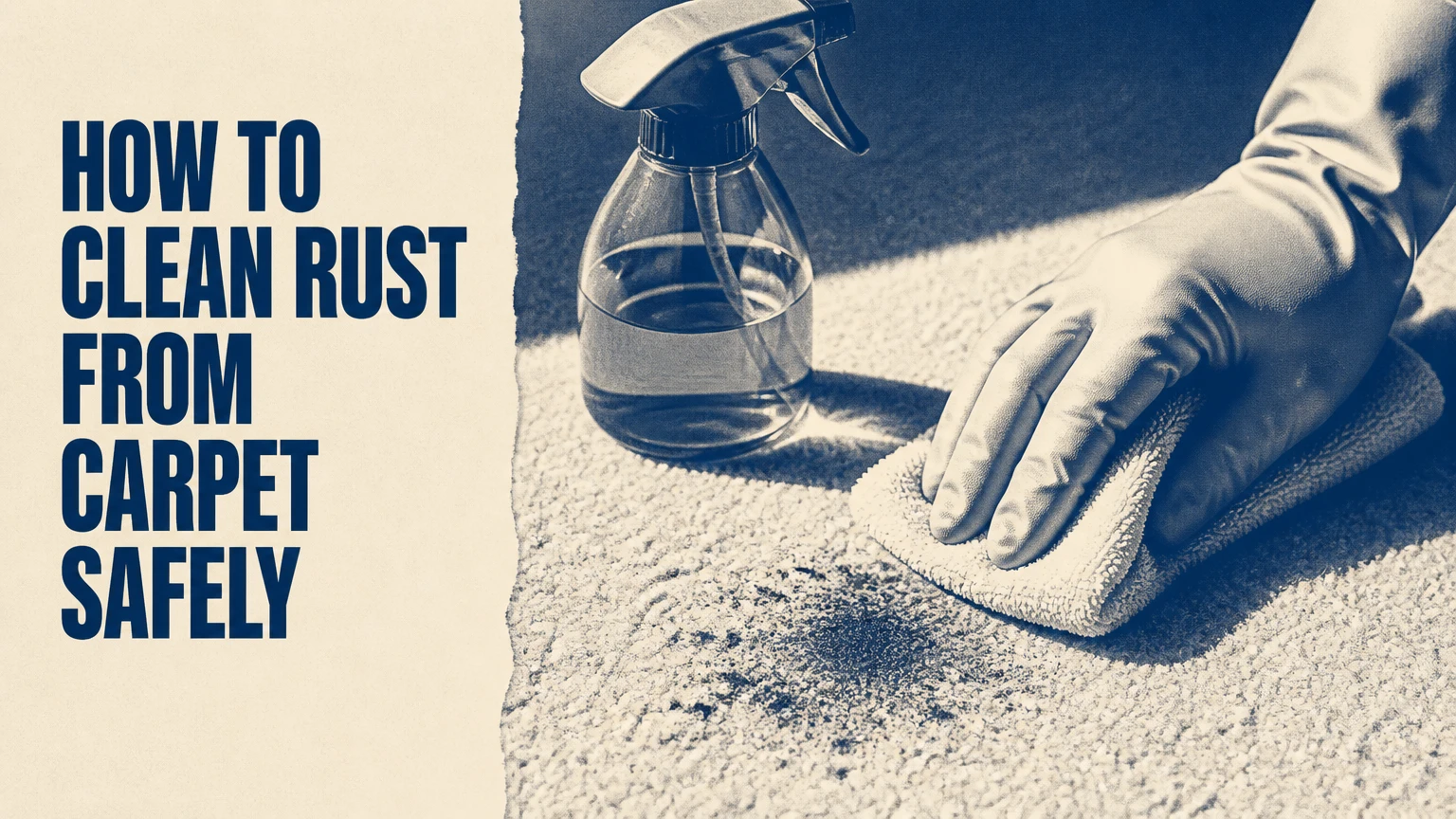 how to clean rust from carpet
