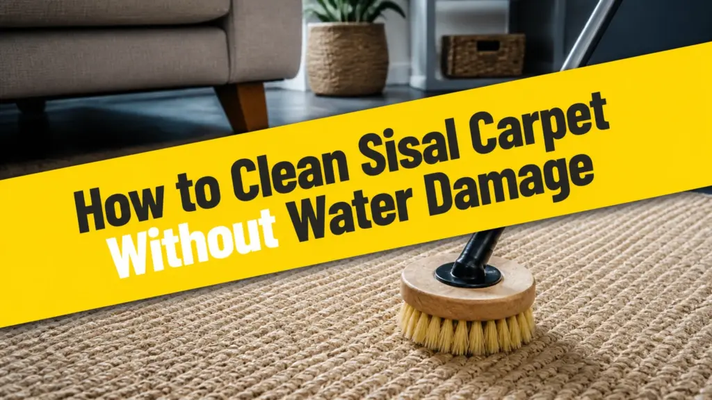 how to clean sisal carpet