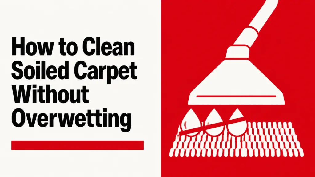 how to clean soiled carpet without overwetting
