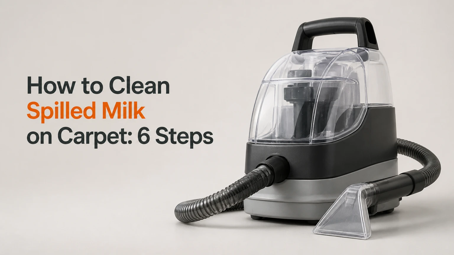 how to clean spilled milk on carpet