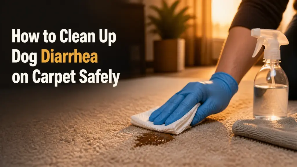 how to clean up dog diarrhea on carpet