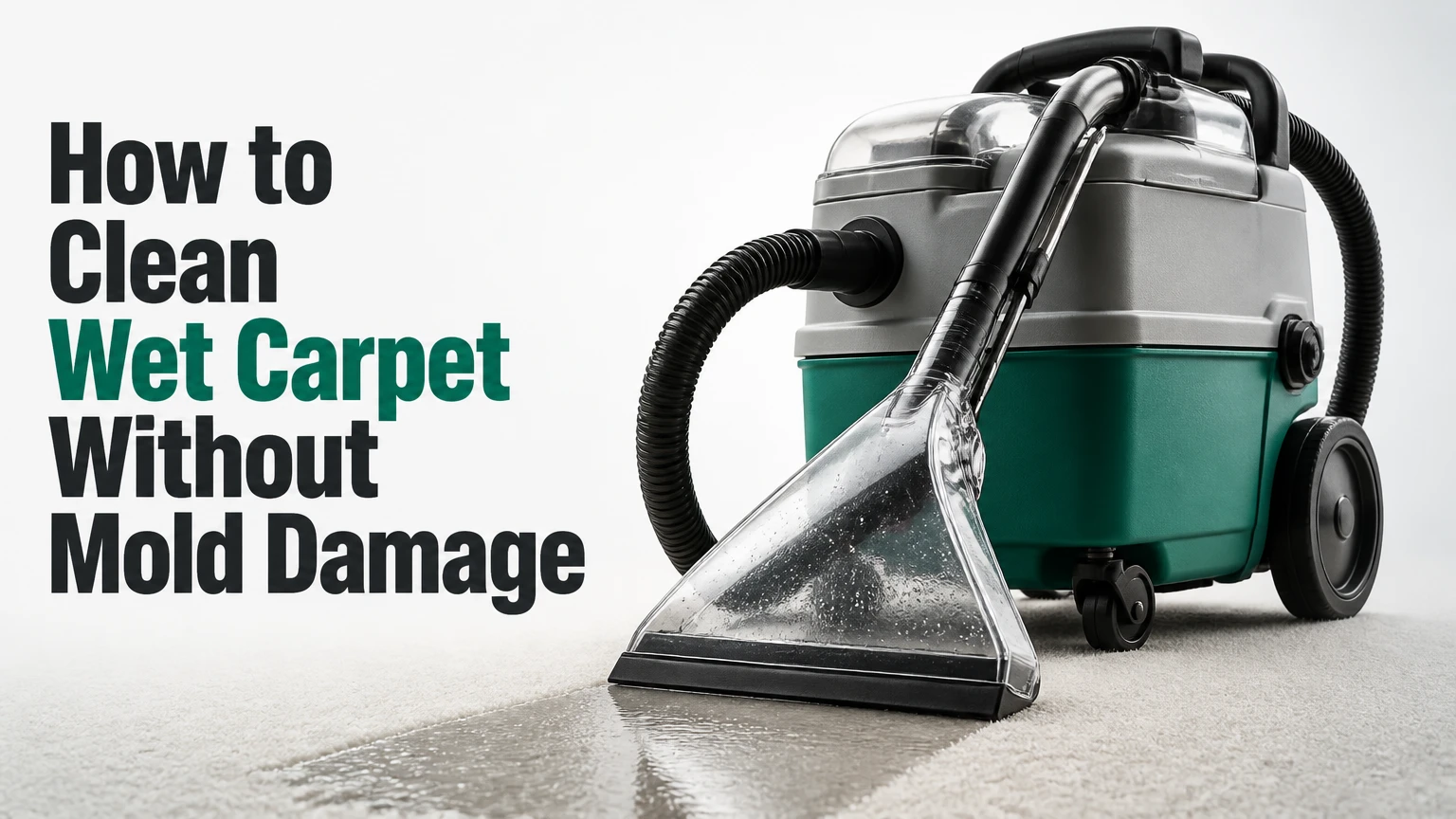 how to clean wet carpet